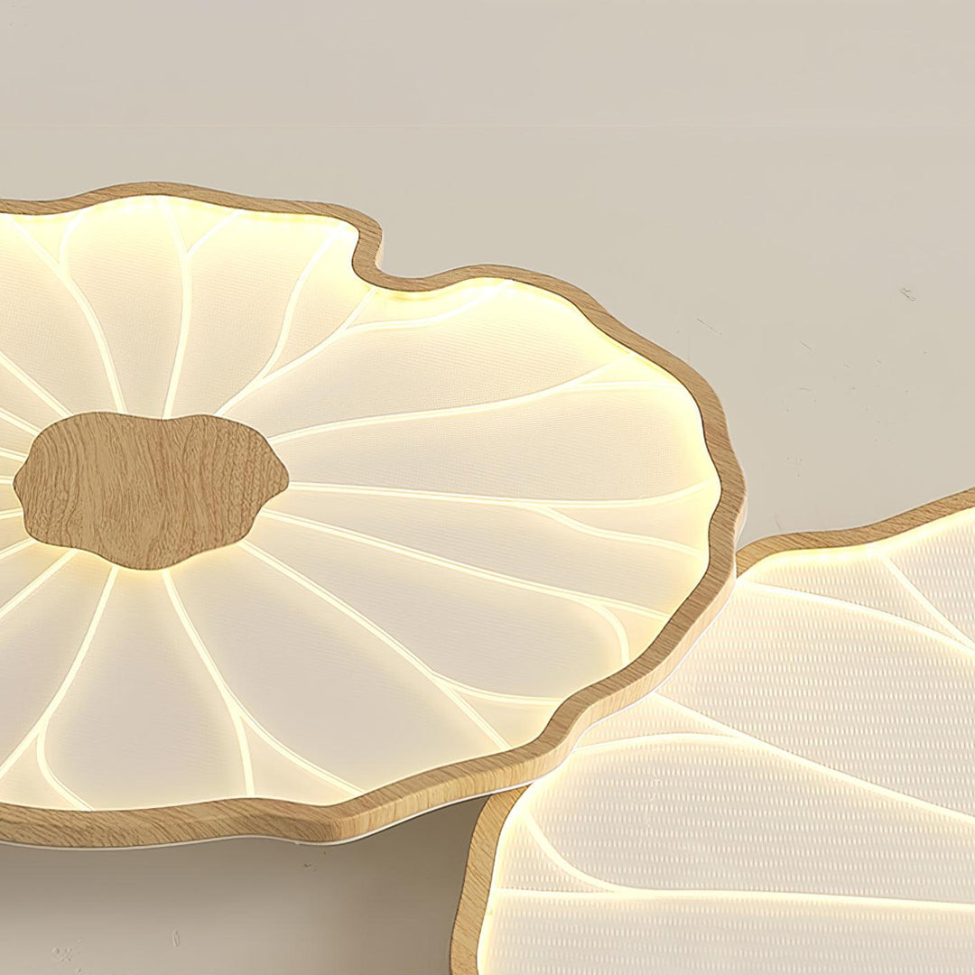 Lampa sufitowa z akrylowego liścia lotosu