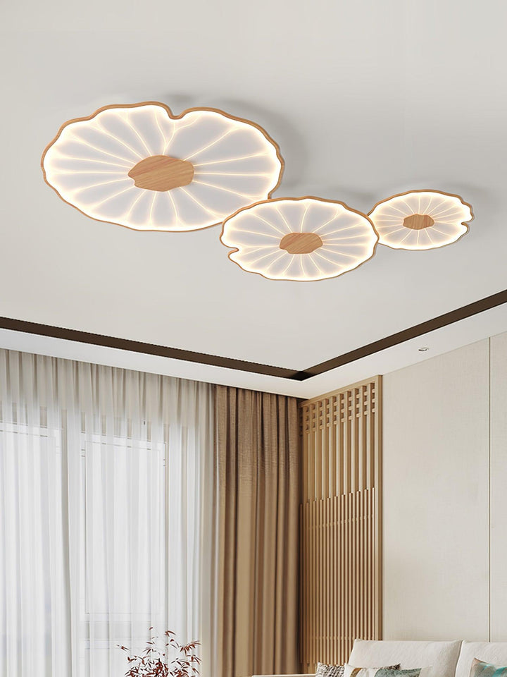 Lampa sufitowa z akrylowego liścia lotosu