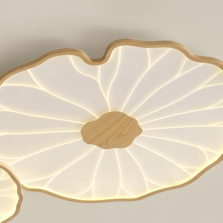 Lampa sufitowa z akrylowego liścia lotosu