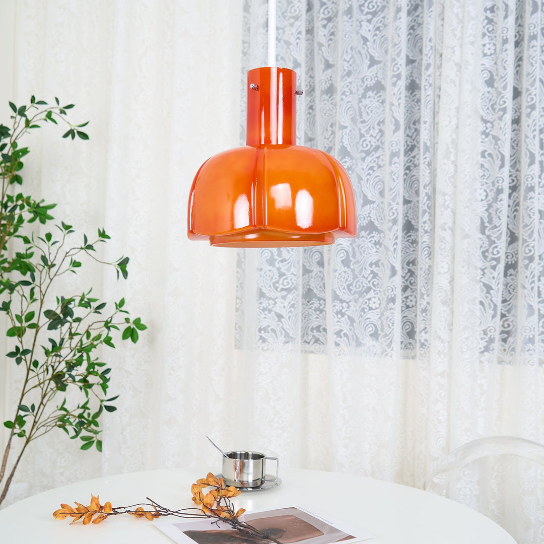 Lampa wisząca Lumina ze szklanymi płatkami