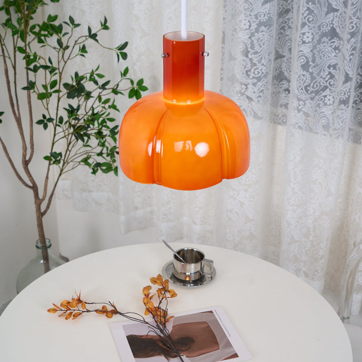 Lampa wisząca Lumina ze szklanymi płatkami