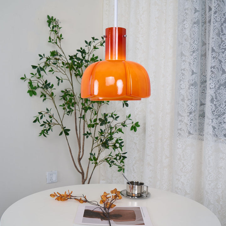 Lampa wisząca Lumina ze szklanymi płatkami