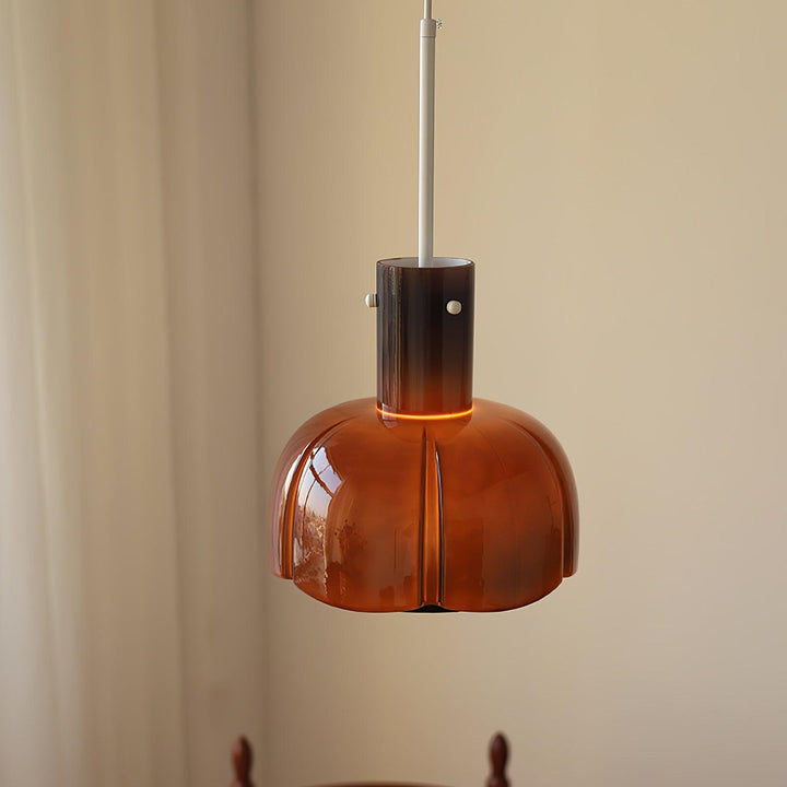 Lampa wisząca Lumina ze szklanymi płatkami