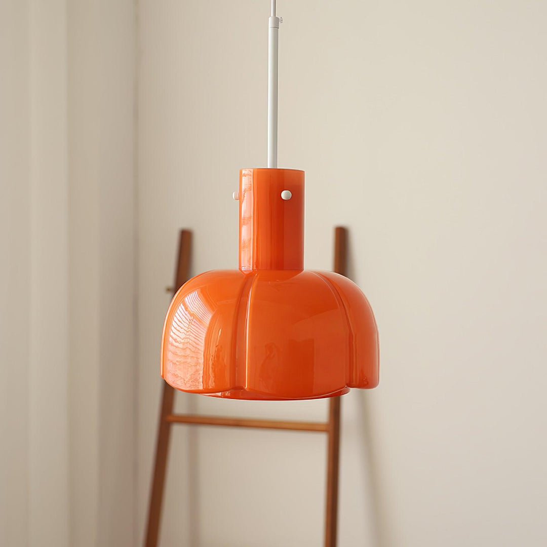 Lampa wisząca Lumina ze szklanymi płatkami