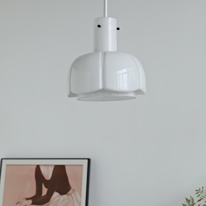 Lampa wisząca Lumina ze szklanymi płatkami