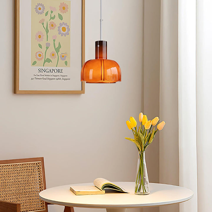 Lampa wisząca Lumina ze szklanymi płatkami