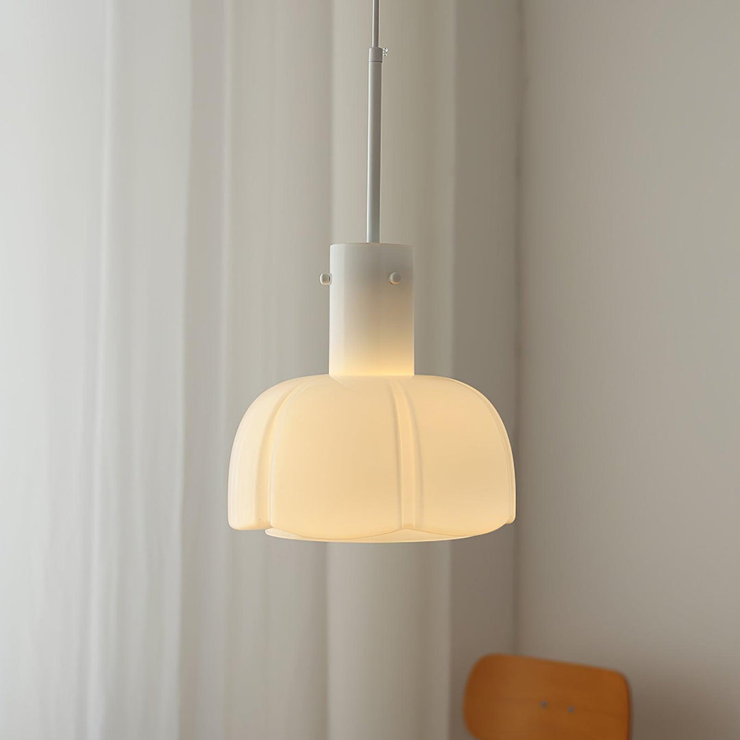 Lampa wisząca Lumina ze szklanymi płatkami