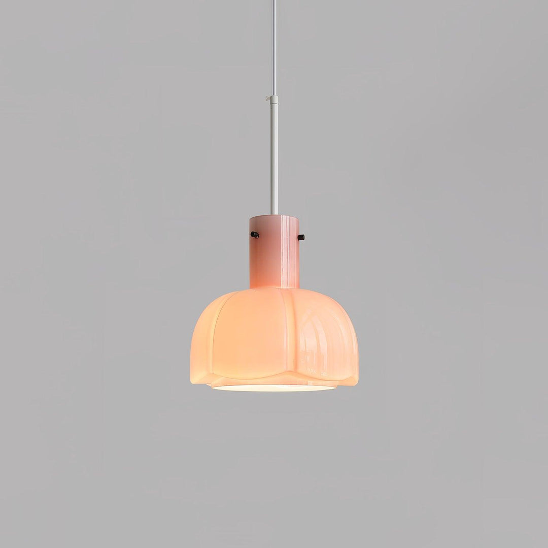 Lampa wisząca Lumina ze szklanymi płatkami