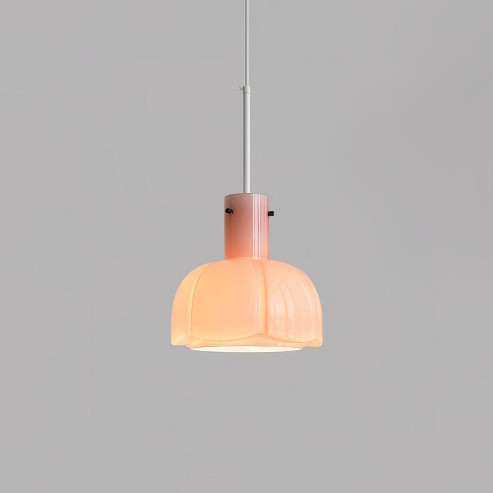 Lampa wisząca Lumina ze szklanymi płatkami