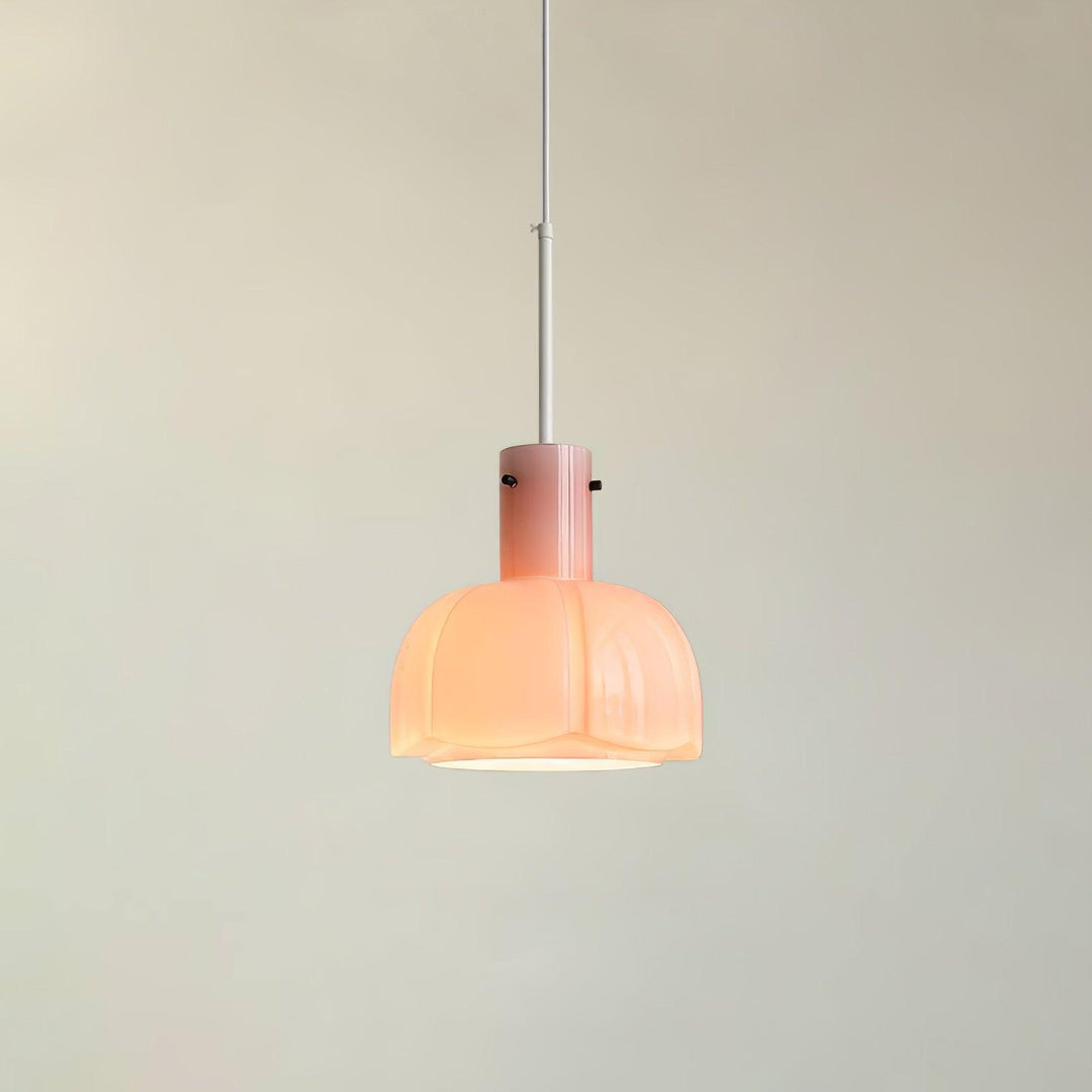 Lampa wisząca Lumina ze szklanymi płatkami