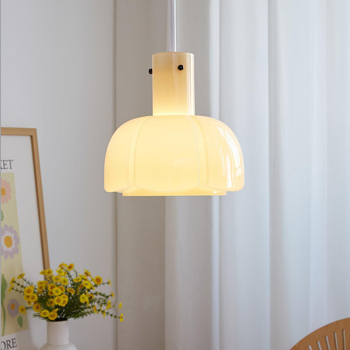Lampa wisząca Lumina ze szklanymi płatkami