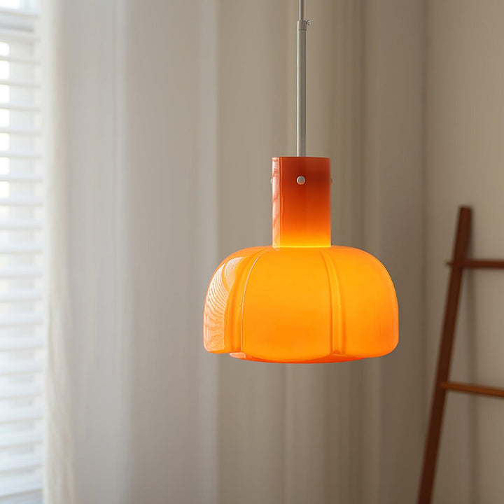 Lampa wisząca Lumina ze szklanymi płatkami