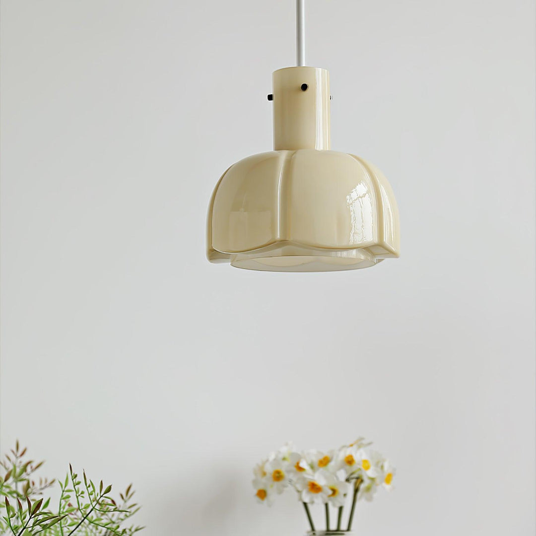 Lampa wisząca Lumina ze szklanymi płatkami