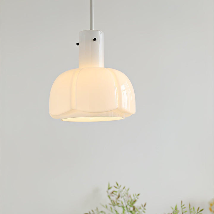 Lampa wisząca Lumina ze szklanymi płatkami