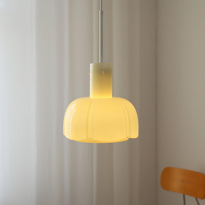 Lampa wisząca Lumina ze szklanymi płatkami