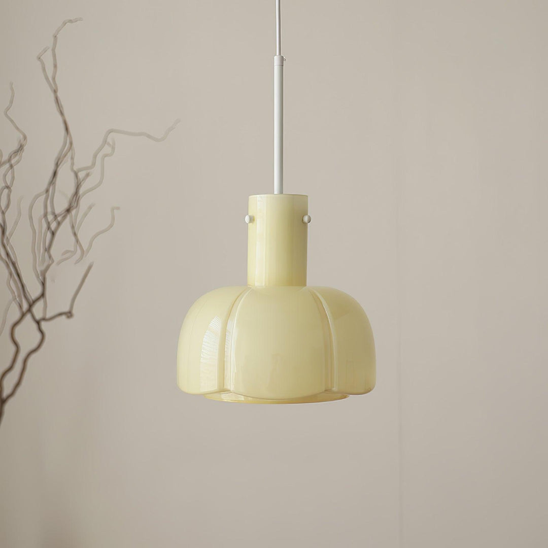 Lampa wisząca Lumina ze szklanymi płatkami
