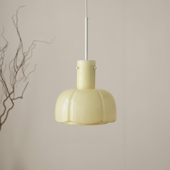 Lampa wisząca Lumina ze szklanymi płatkami