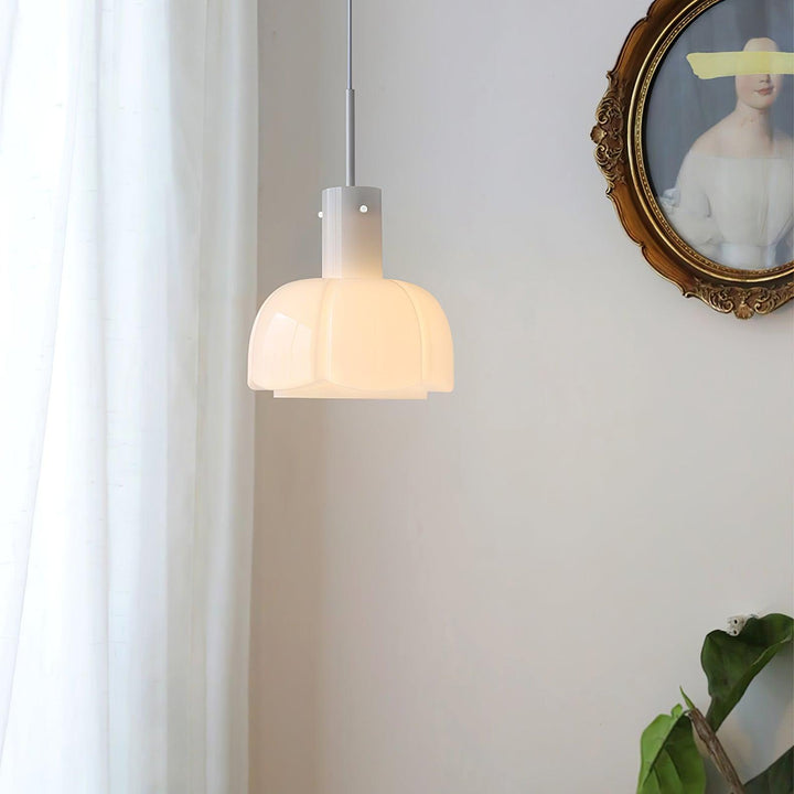 Lampa wisząca Lumina ze szklanymi płatkami