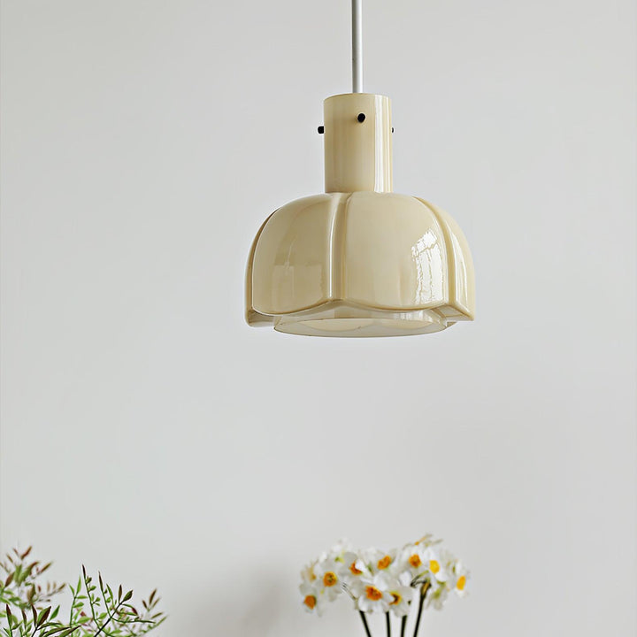Lampa wisząca Lumina ze szklanymi płatkami