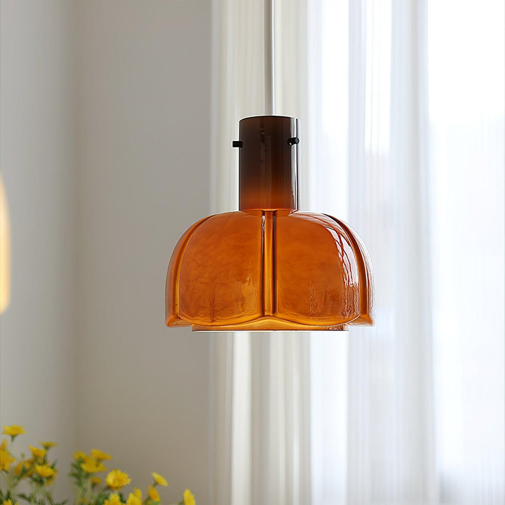 Lampa wisząca Lumina ze szklanymi płatkami