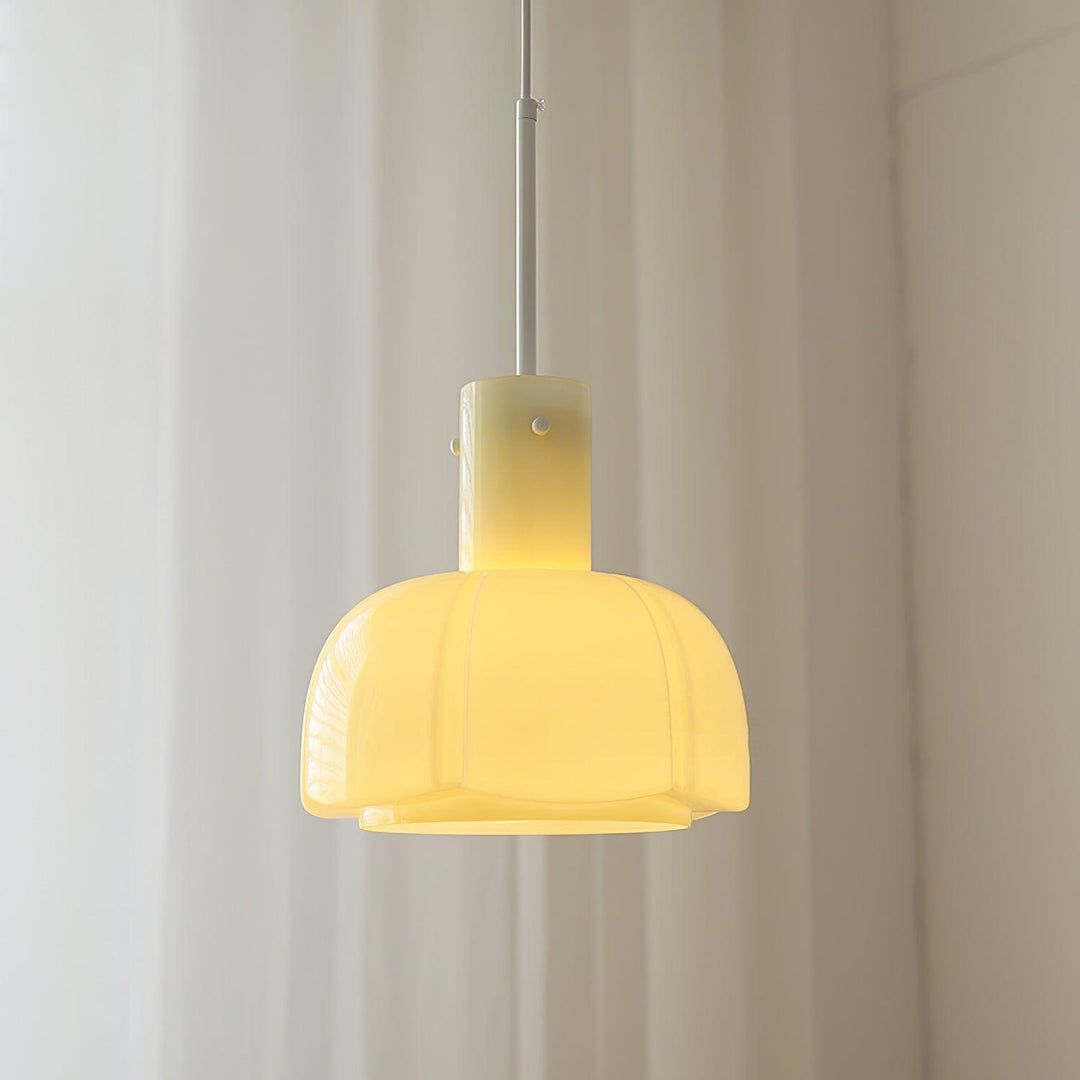 Lampa wisząca Lumina ze szklanymi płatkami