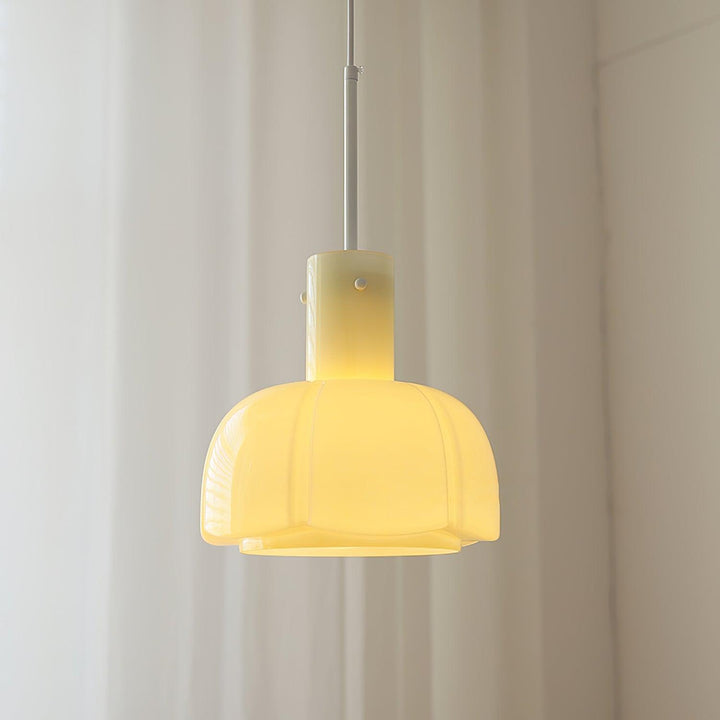Lampa wisząca Lumina ze szklanymi płatkami