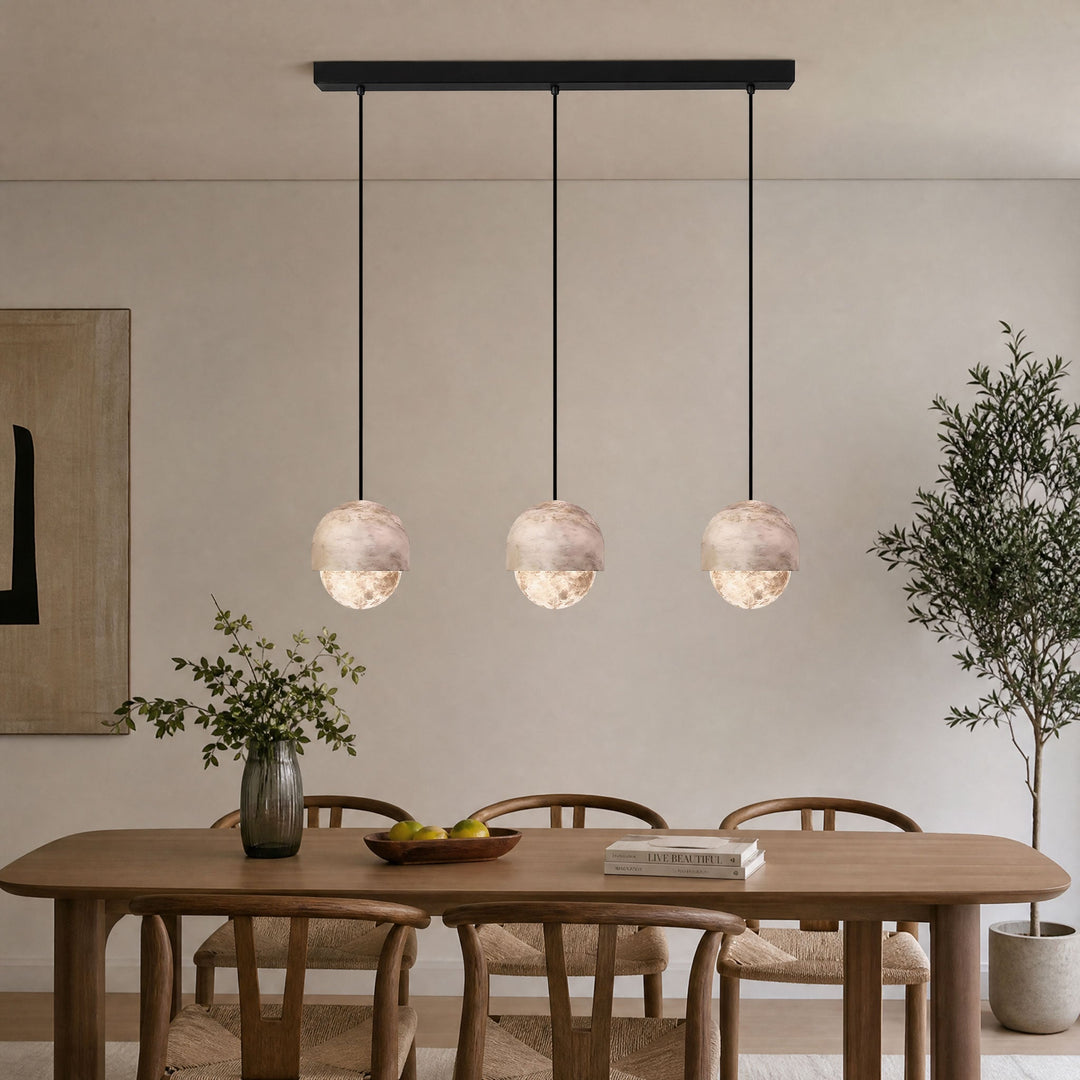 Lunar Dome Alabastrowa Lampa Wisząca