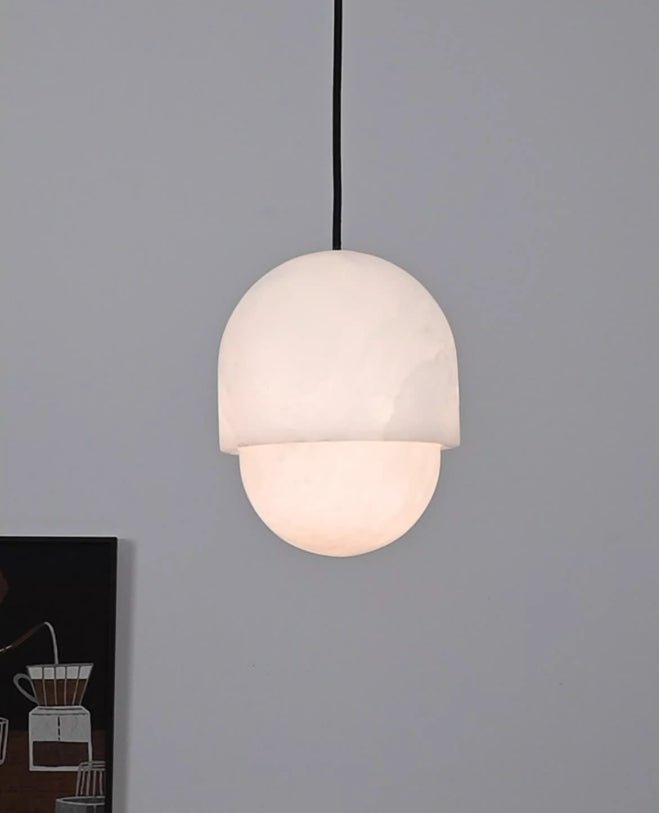 Lunar Dome Alabastrowa Lampa Wisząca