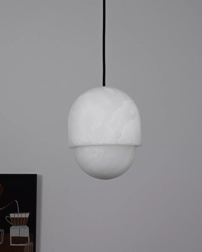 Lunar Dome Alabastrowa Lampa Wisząca