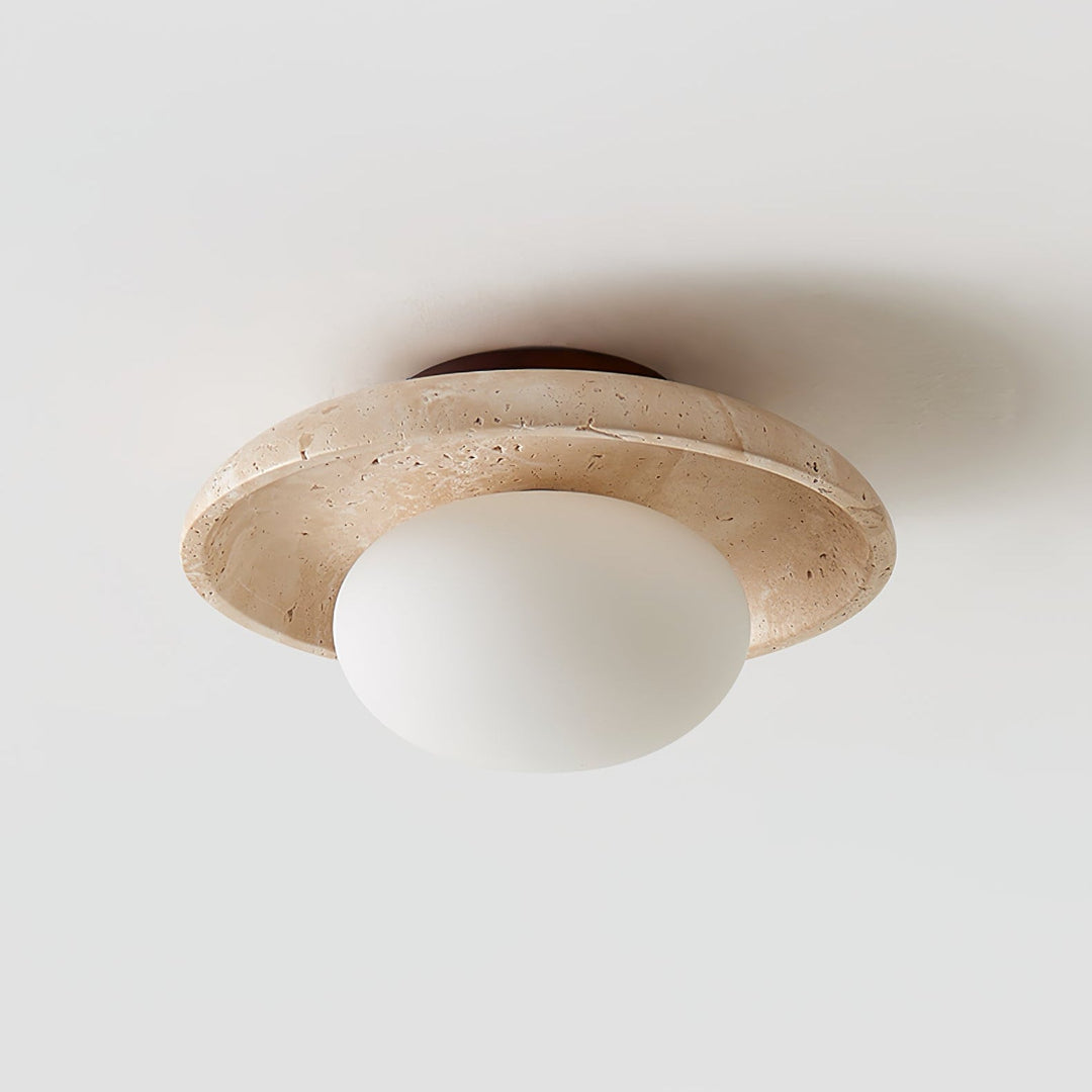 Lampa sufitowa Lunaro z trawertynu