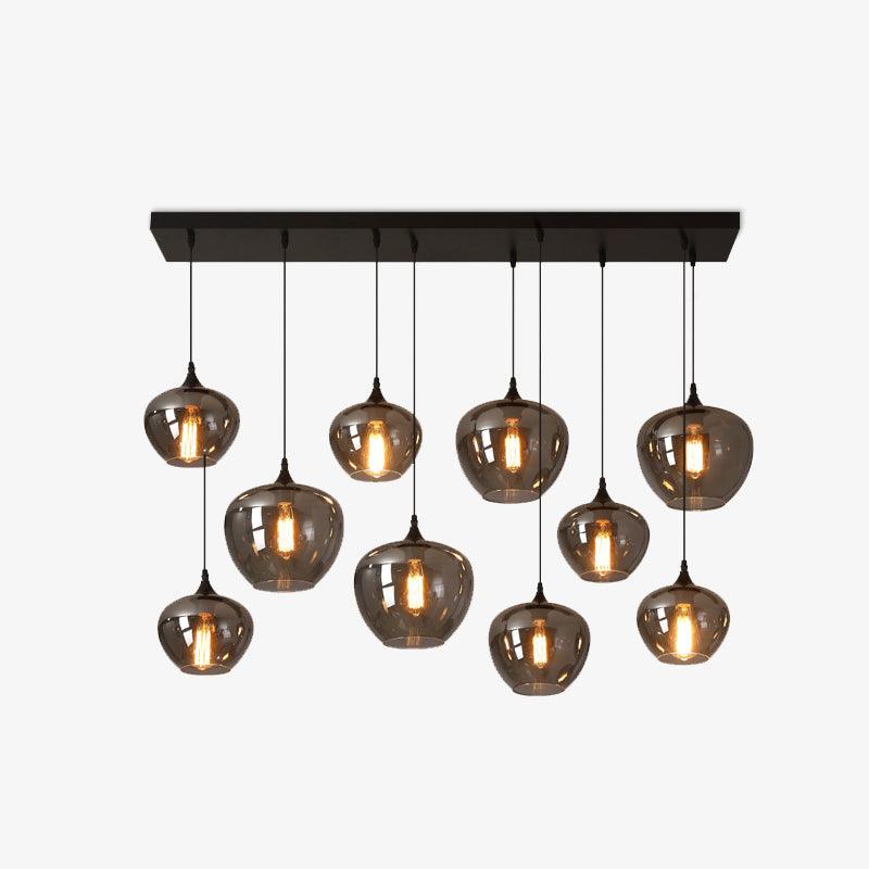Lampa Wisząca ze Szkła Butelkowego