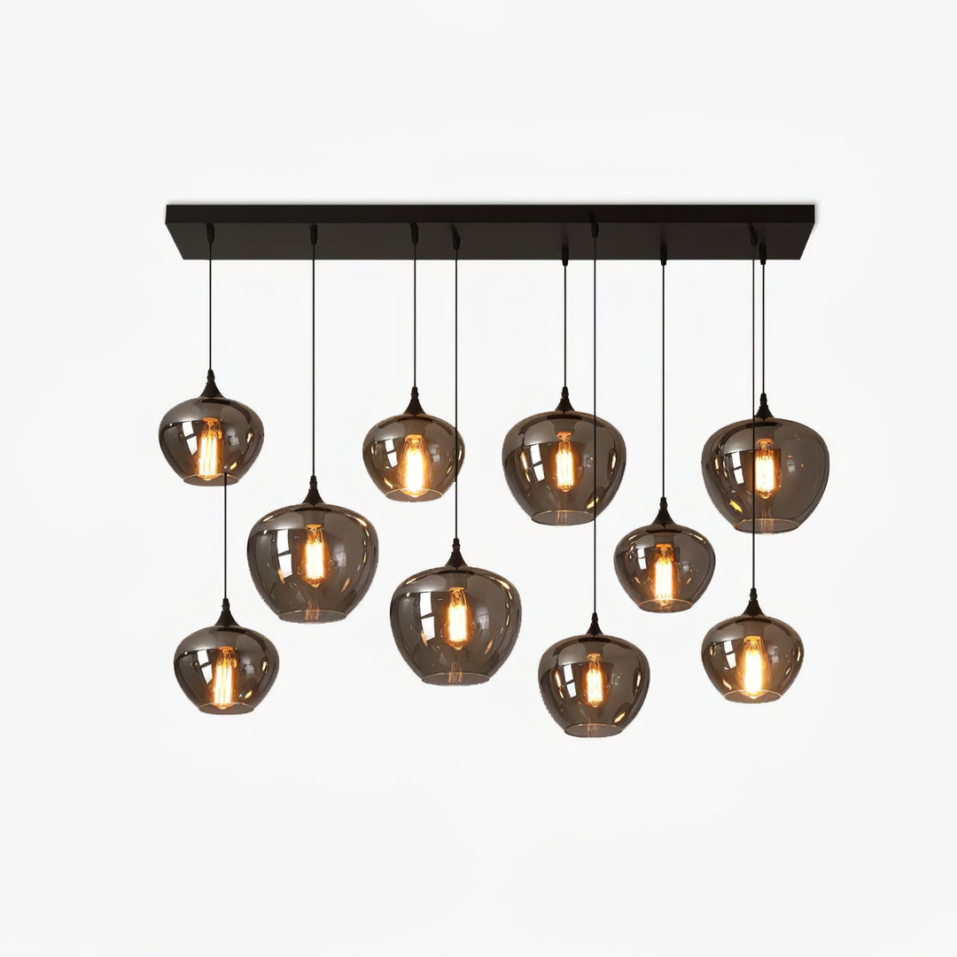 Lampa Wisząca ze Szkła Butelkowego
