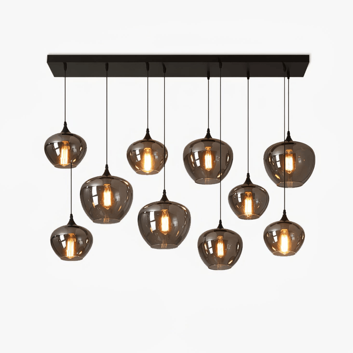 Lampa Wisząca ze Szkła Butelkowego