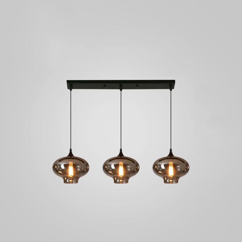 Lampa Wisząca ze Szkła Butelkowego