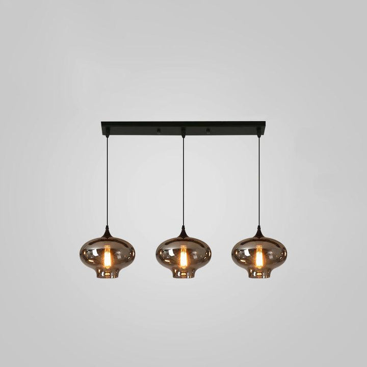 Lampa Wisząca ze Szkła Butelkowego