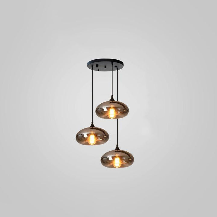 Lampa Wisząca ze Szkła Butelkowego