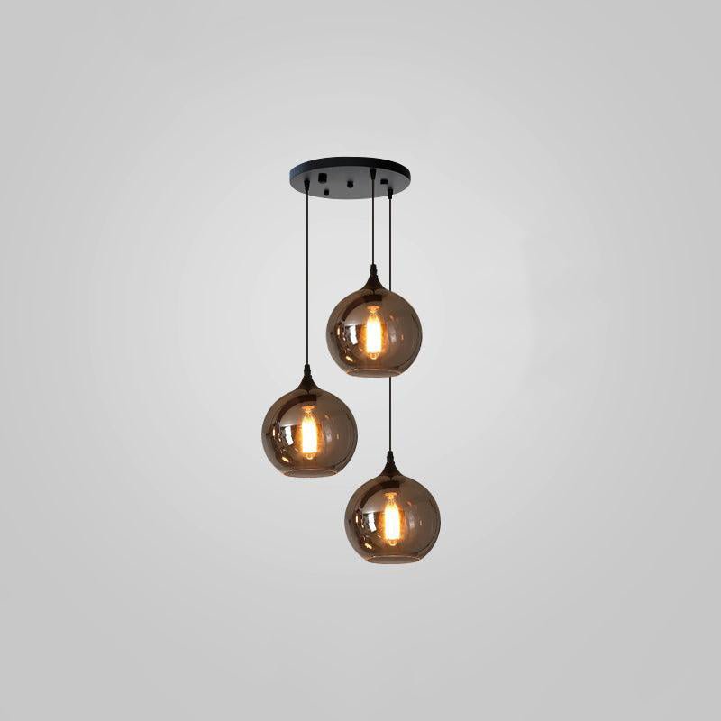 Lampa Wisząca ze Szkła Butelkowego