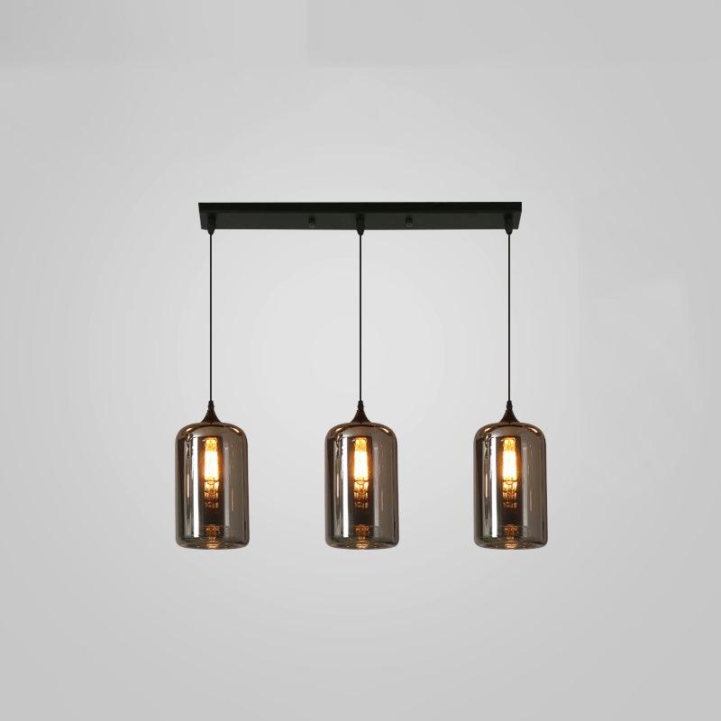 Lampa Wisząca ze Szkła Butelkowego