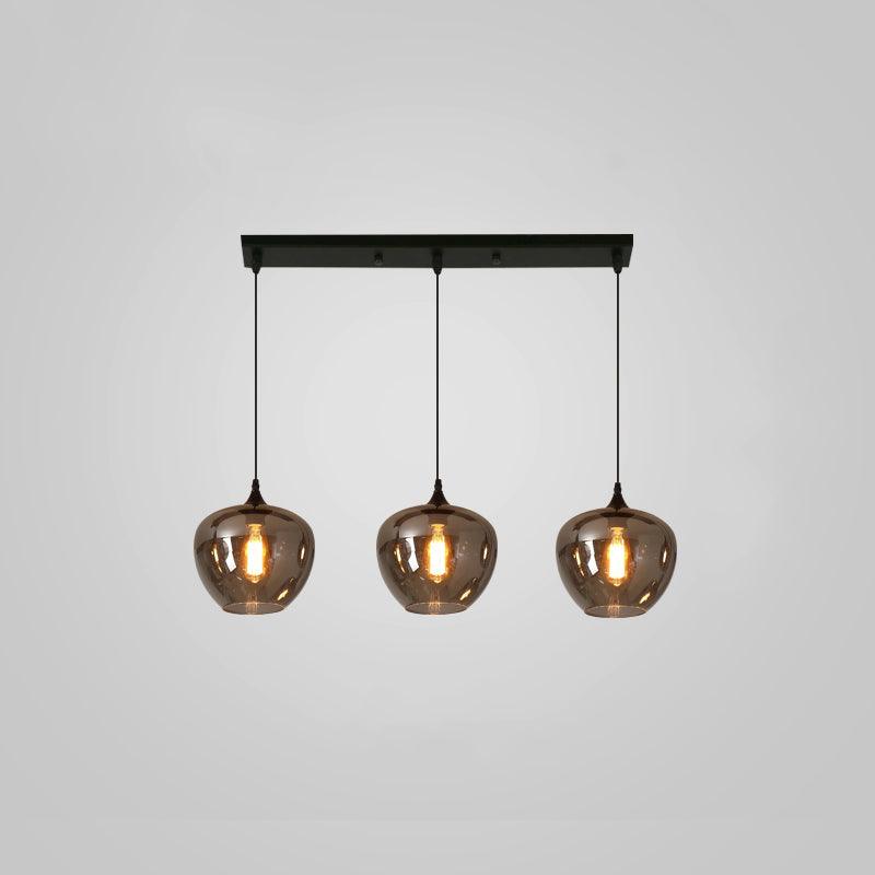 Lampa Wisząca ze Szkła Butelkowego