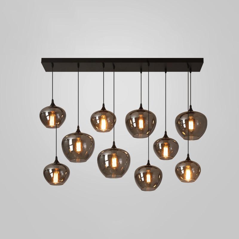 Lampa Wisząca ze Szkła Butelkowego