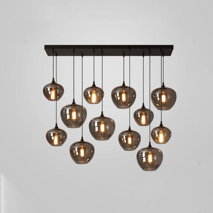 Lampa Wisząca ze Szkła Butelkowego