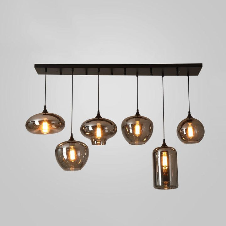 Lampa Wisząca ze Szkła Butelkowego