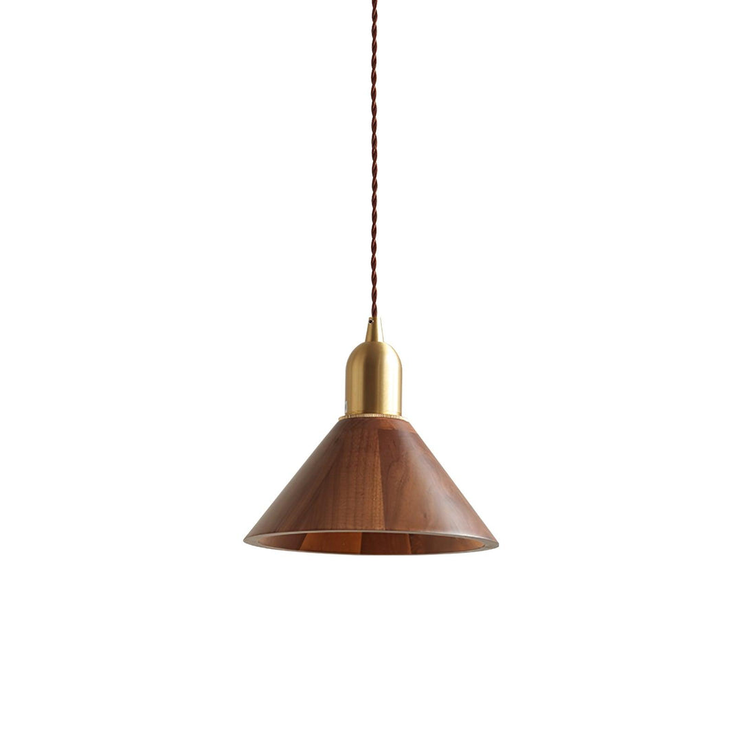Lampa wisząca Lyfa z orzecha