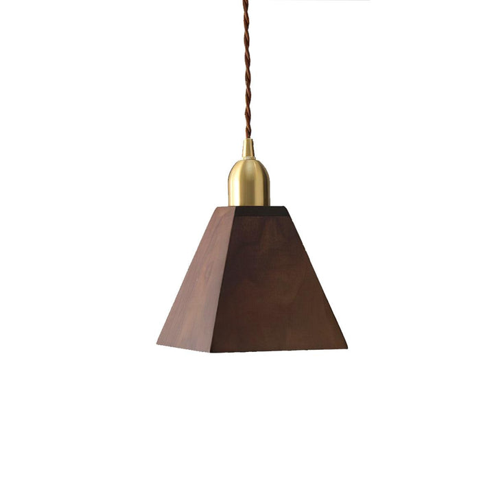 Lampa wisząca Lyfa z orzecha