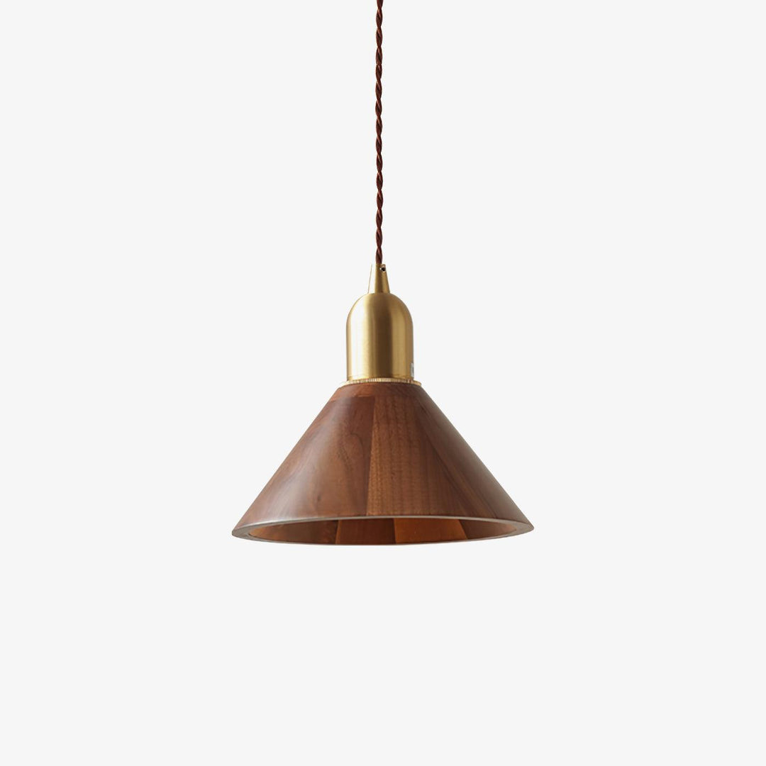 Lampa wisząca Lyfa z orzecha