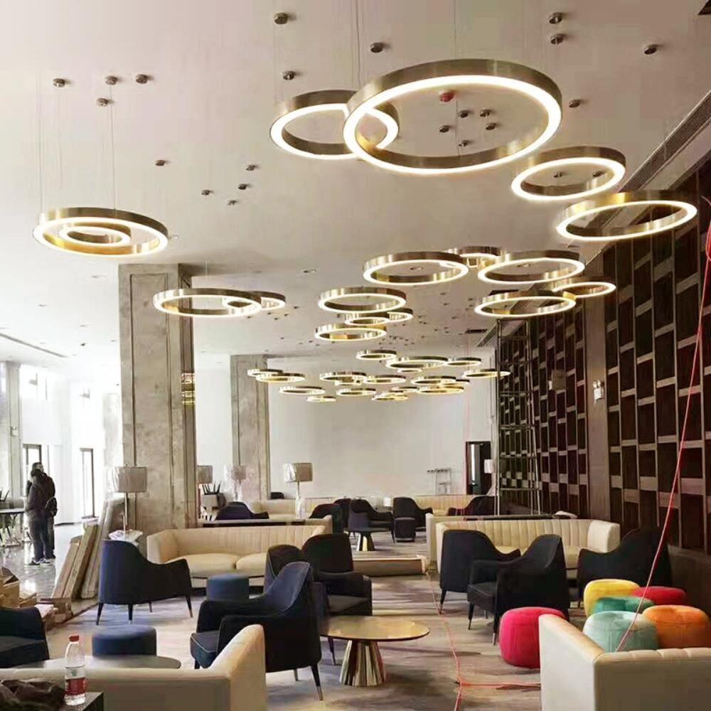 Lampa wisząca LED w kształcie pierścienia