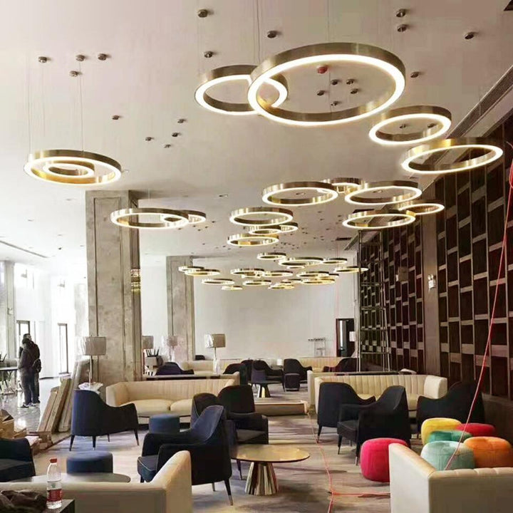 Lampa wisząca LED w kształcie pierścienia