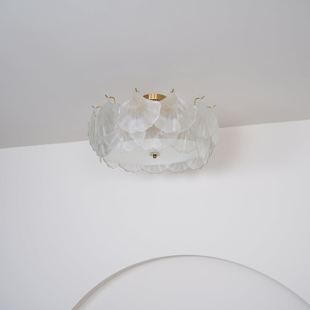 Lampa sufitowa w kształcie klastru liści klonowych