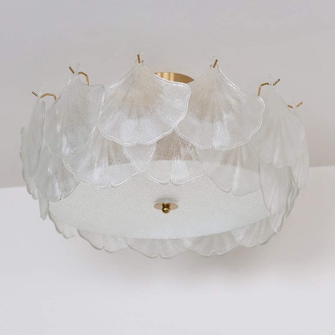 Lampa sufitowa w kształcie klastru liści klonowych