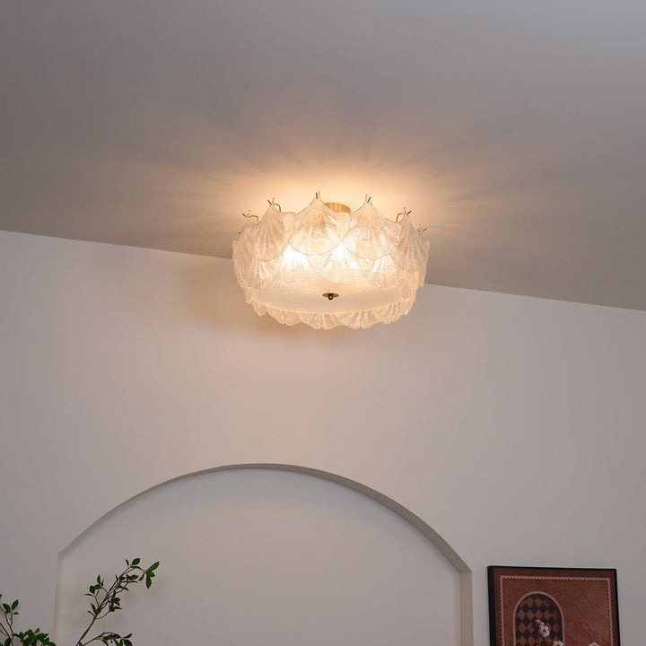 Lampa sufitowa w kształcie klastru liści klonowych